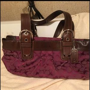 Coach Bag — Burgundy